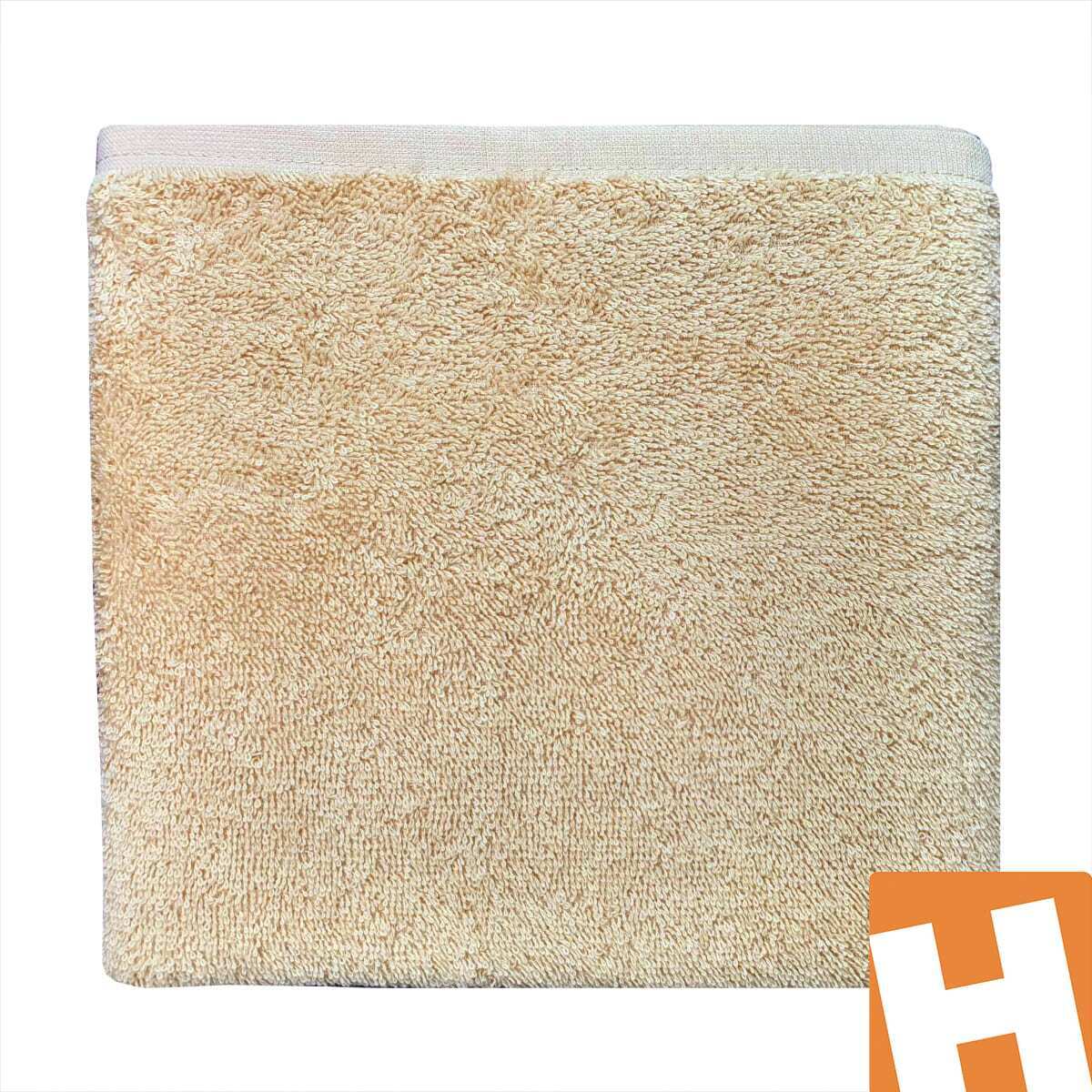 Полотенца однотонные Comfort, цвет бежевый, 50x90 см
